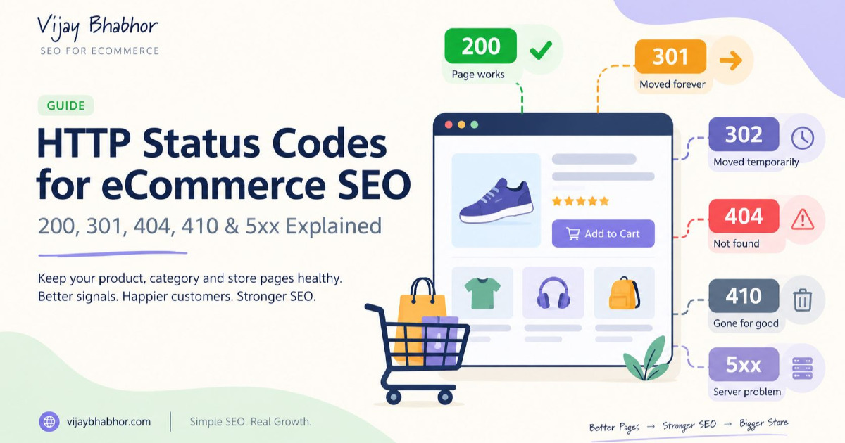 HTTP Status Codes for eCommerce SEO: 200, 301, 404, 410 & 5xx Explained