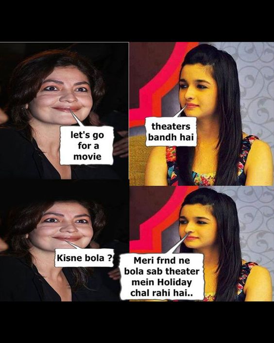 Alia Bhatt Holiday Movie Jokes