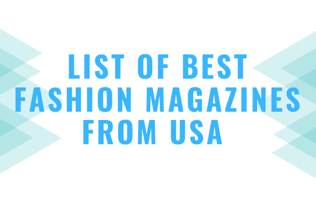 USA fashion magazines
