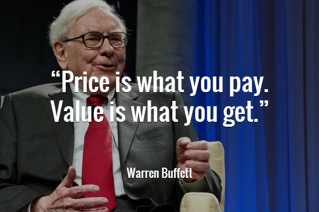warren buffett quotes on value and price