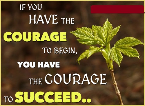 Courage & SUCCESS Quote for Student in English