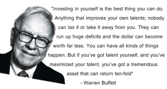 warren buffett quotes investing in yourself