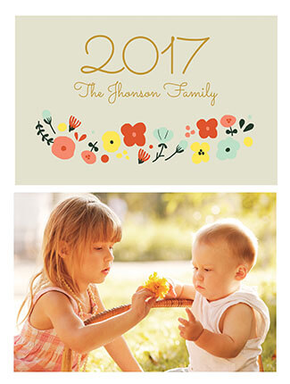 Minimal Floral - Printable Calendar Template