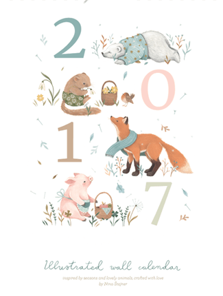 Animals & Seasons - Printable Calendar Template