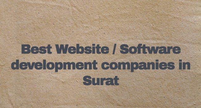 Website & Software Development Company in surat