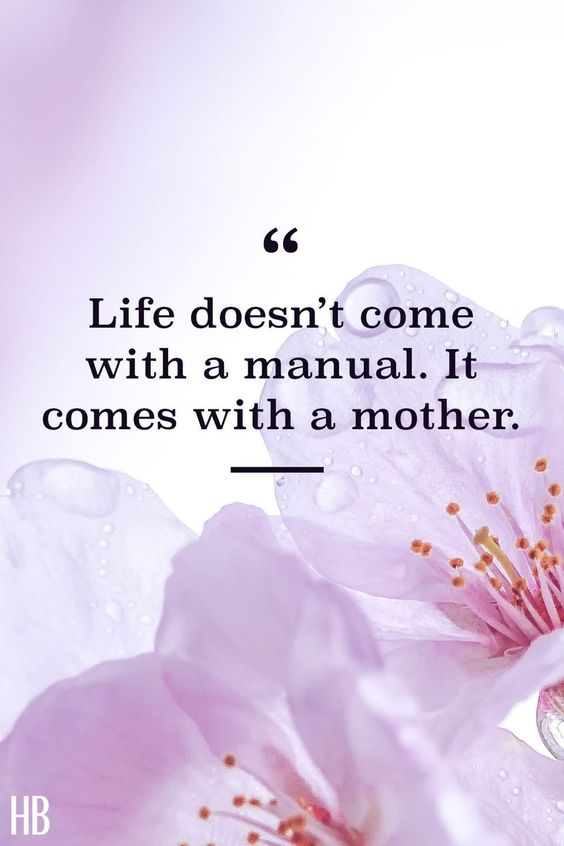 Life comes with mother
