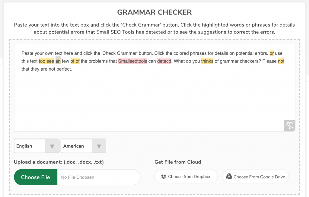 Grammer Checker Tool