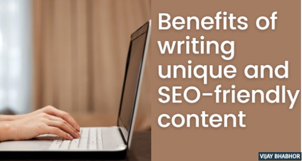 Benefits of writing SEO friendly content