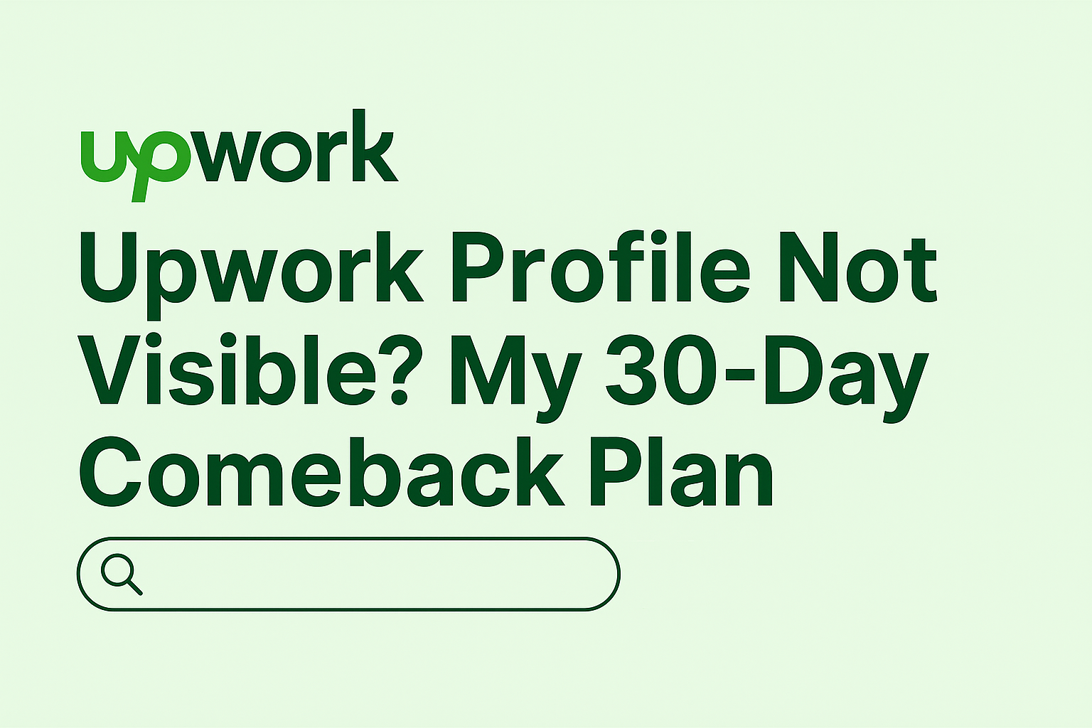 My Upwork Profile Invisible